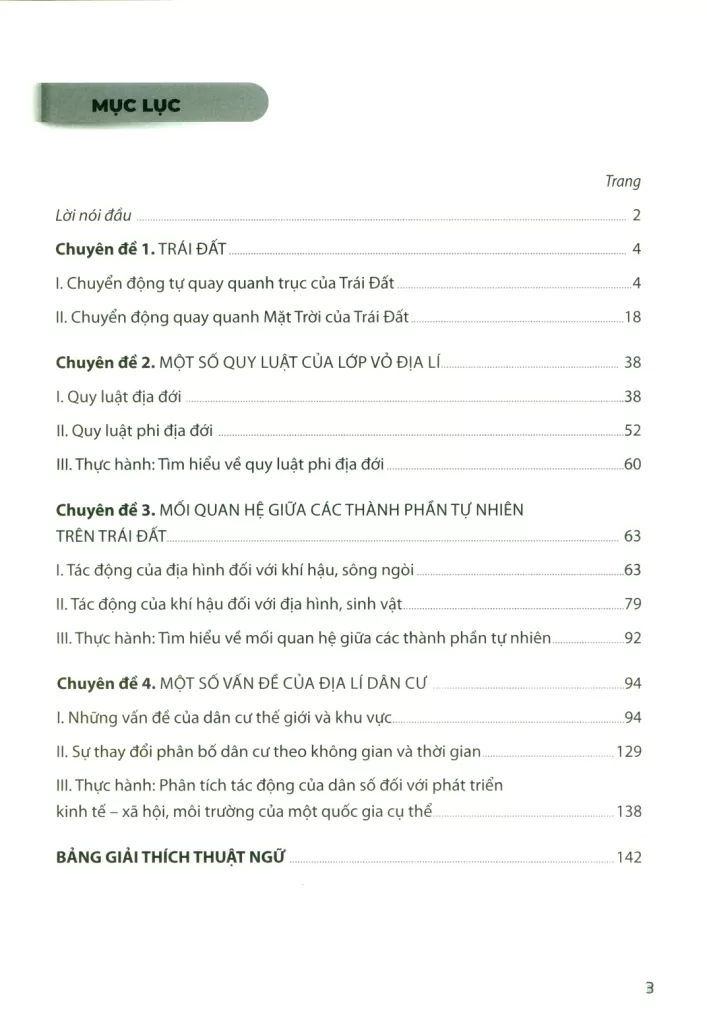 ĐỊA LÍ 10 (Theo chương trình giáo dục nâng cao trong trường THPT chuyên)